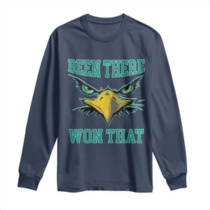 Been There Won That Long Sleeve Shirt Fierce Eagle Eyes TS02 Navy Print Your Wear