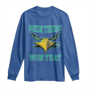 Been There Won That Long Sleeve Shirt Fierce Eagle Eyes TS02 Royal Blue Print Your Wear