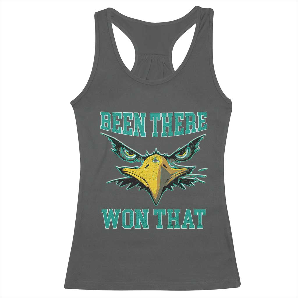 Been There Won That Racerback Tank Top Fierce Eagle Eyes TS02 Dark Heather Print Your Wear