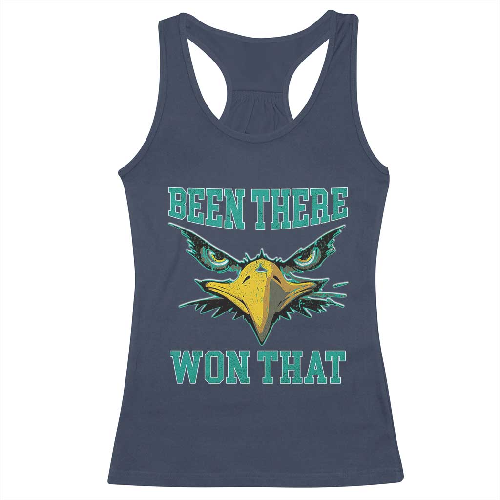 Been There Won That Racerback Tank Top Fierce Eagle Eyes TS02 Navy Print Your Wear