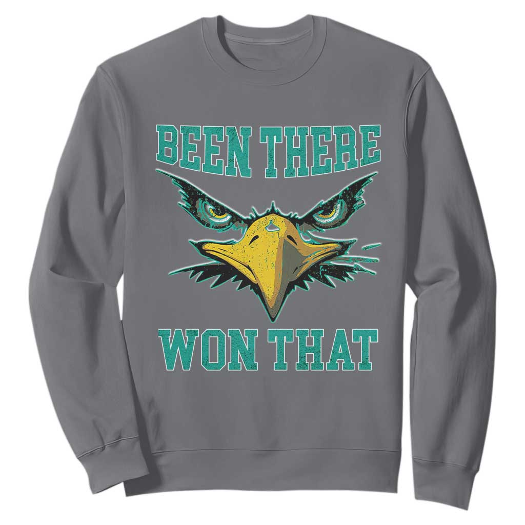 Been There Won That Sweatshirt Fierce Eagle Eyes TS02 Charcoal Print Your Wear