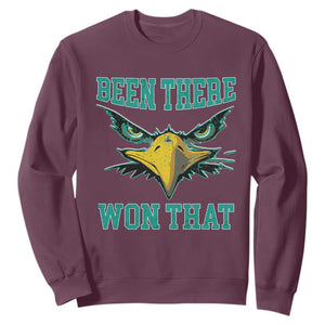 Been There Won That Sweatshirt Fierce Eagle Eyes TS02 Maroon Print Your Wear