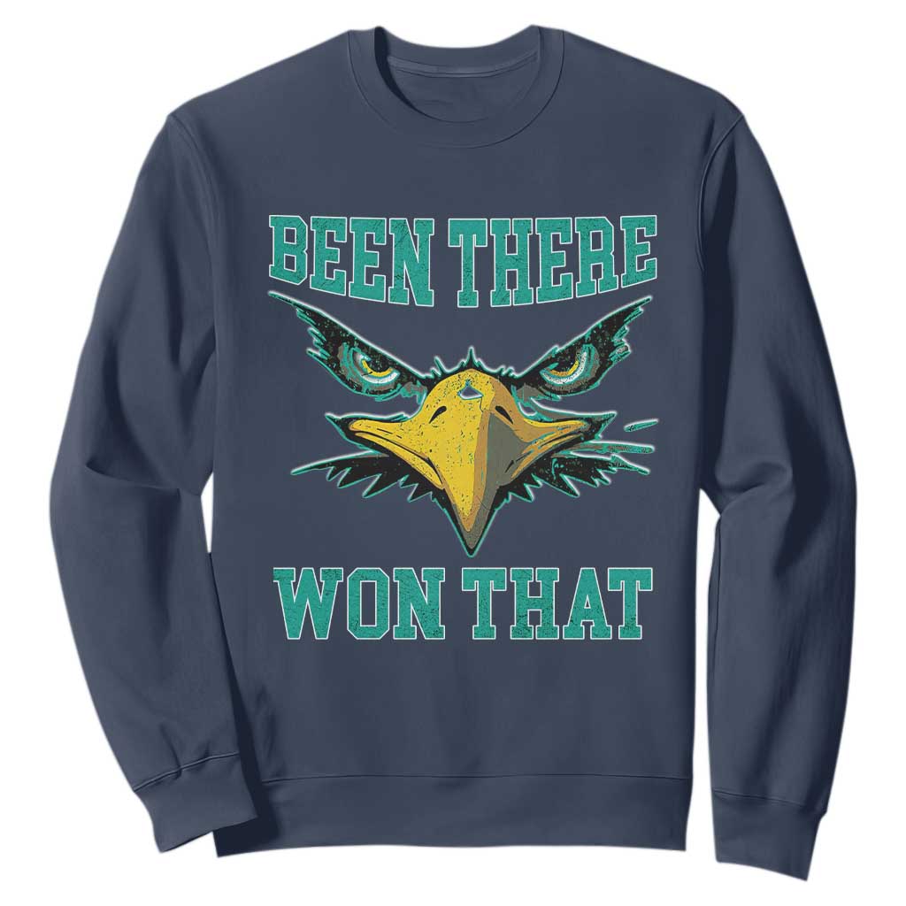 Been There Won That Sweatshirt Fierce Eagle Eyes TS02 Navy Print Your Wear