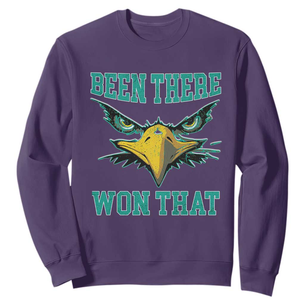 Been There Won That Sweatshirt Fierce Eagle Eyes TS02 Purple Print Your Wear