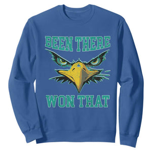 Been There Won That Sweatshirt Fierce Eagle Eyes TS02 Royal Blue Print Your Wear