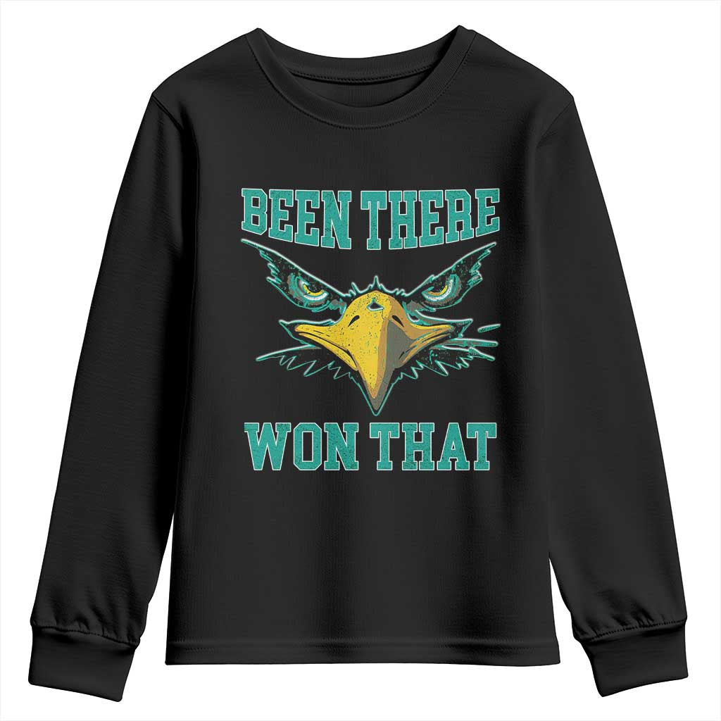Been There Won That Youth Sweatshirt Fierce Eagle Eyes TS02 Black Print Your Wear