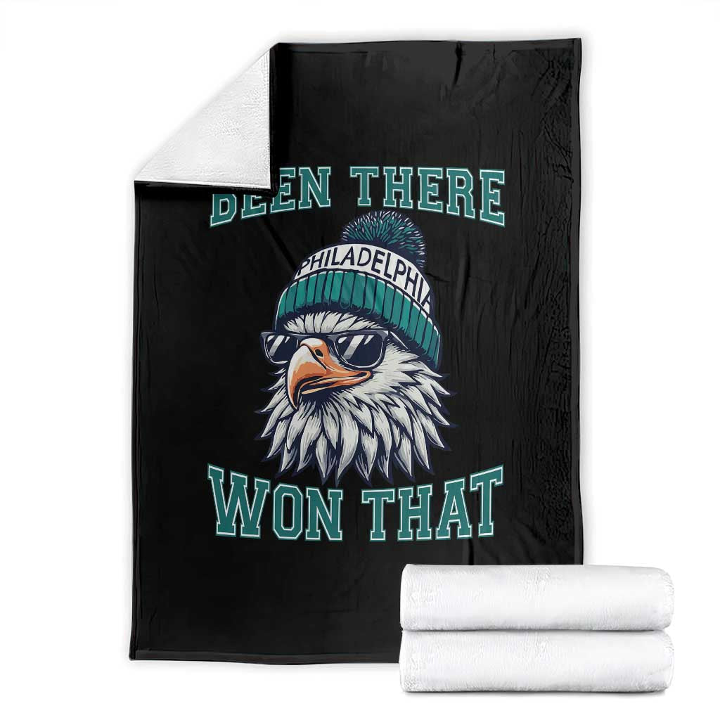 Been There Won That Fierce Eagle Graphic Throw Blanket TS02 Black Print Your Wear