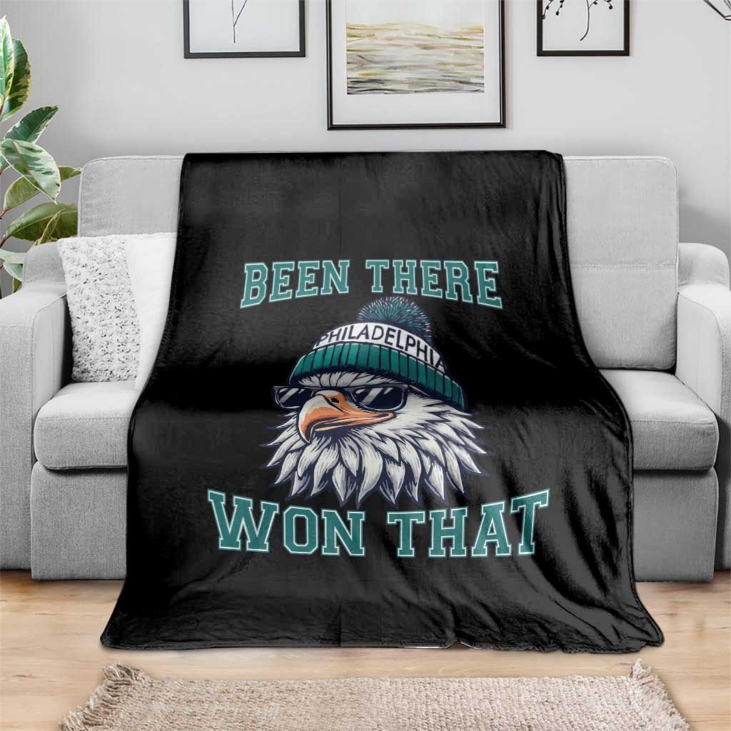 Been There Won That Fierce Eagle Graphic Throw Blanket TS02 Print Your Wear