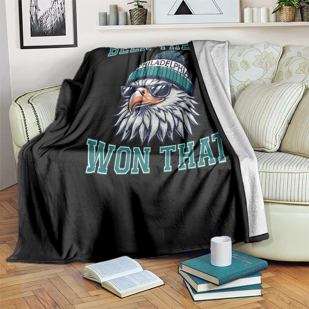 Been There Won That Fierce Eagle Graphic Throw Blanket TS02 Print Your Wear
