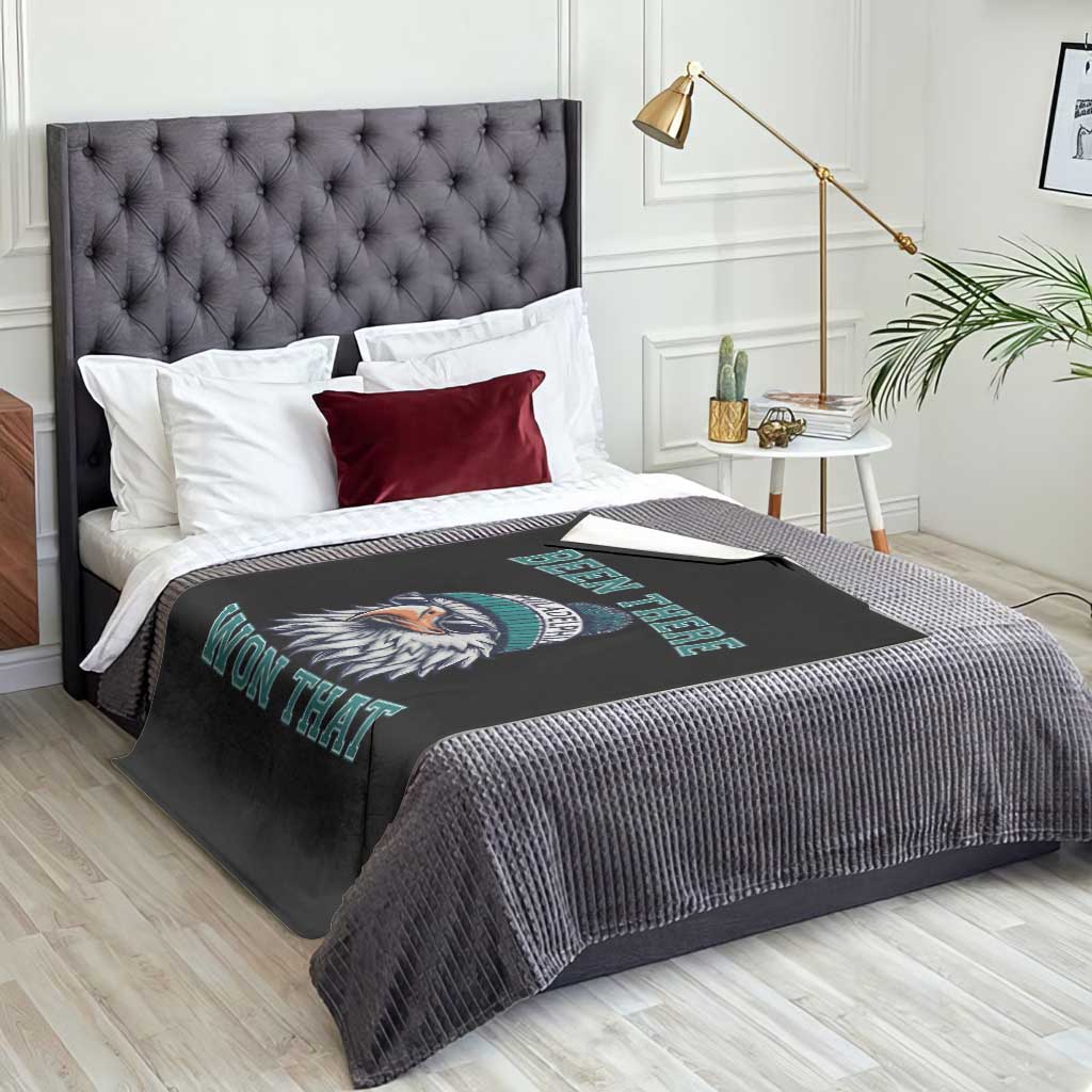 Been There Won That Fierce Eagle Graphic Throw Blanket TS02 Print Your Wear
