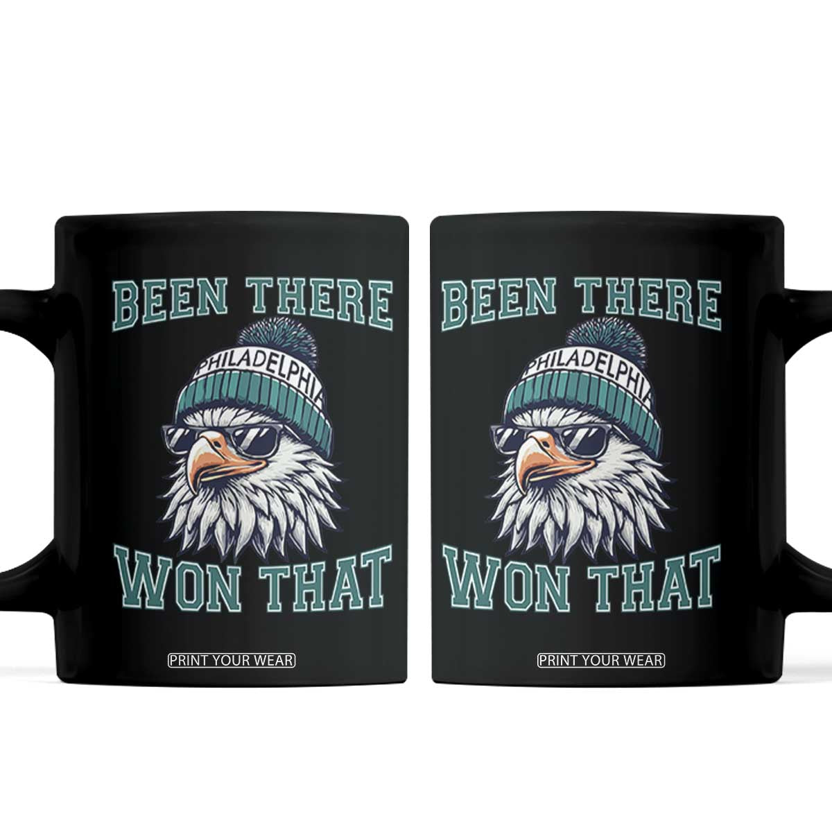 Been There Won That Fierce Eagle Graphic Coffee Mug TS02 Black Print Your Wear