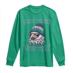Been There Won That Fierce Eagle Graphic Long Sleeve Shirt TS02 Irish Green Print Your Wear
