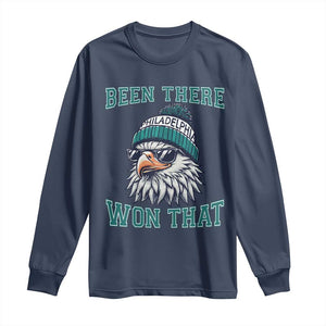 Been There Won That Fierce Eagle Graphic Long Sleeve Shirt TS02 Navy Print Your Wear