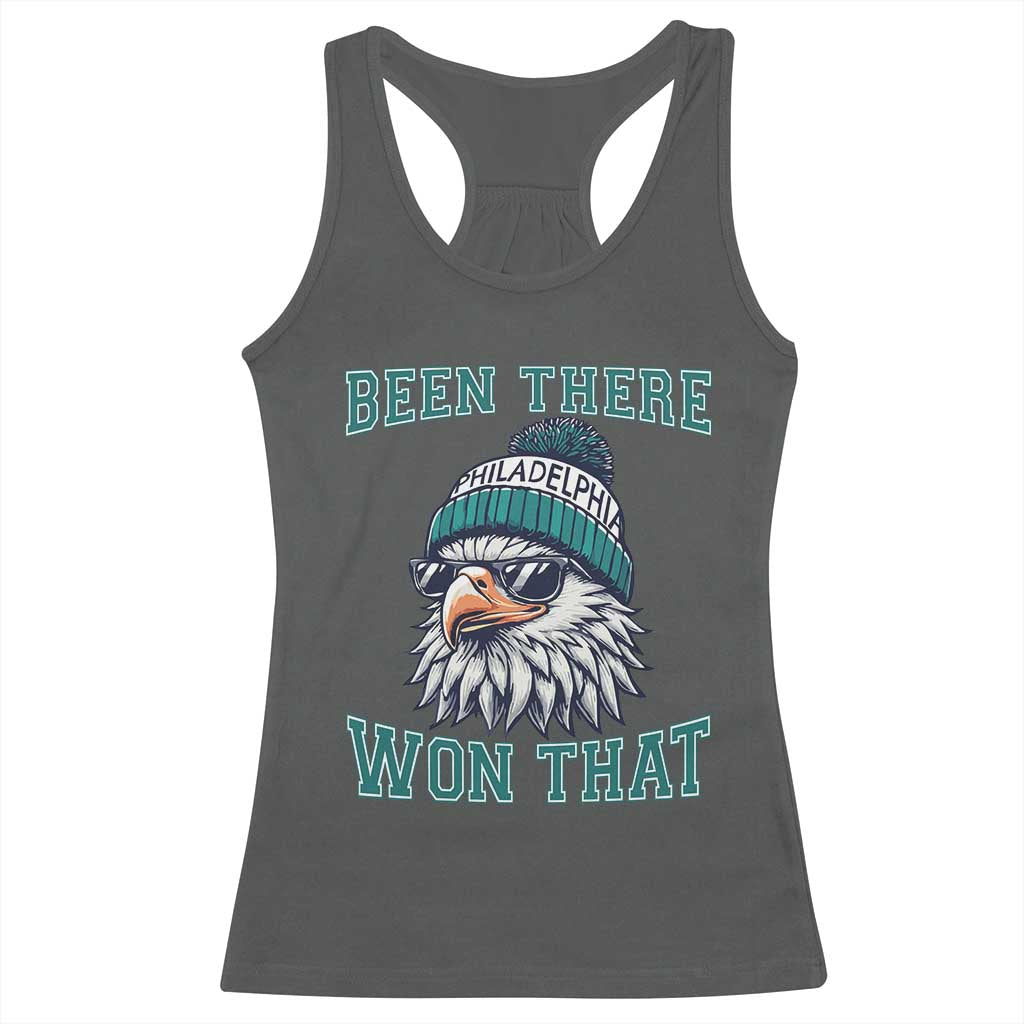 Been There Won That Fierce Eagle Graphic Racerback Tank Top TS02 Dark Heather Print Your Wear