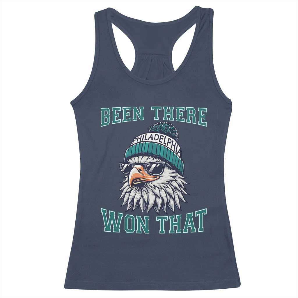 Been There Won That Fierce Eagle Graphic Racerback Tank Top TS02 Navy Print Your Wear