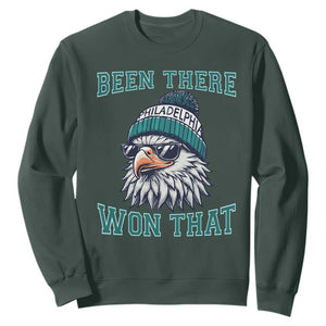 Been There Won That Fierce Eagle Graphic Sweatshirt TS02 Dark Forest Green Print Your Wear