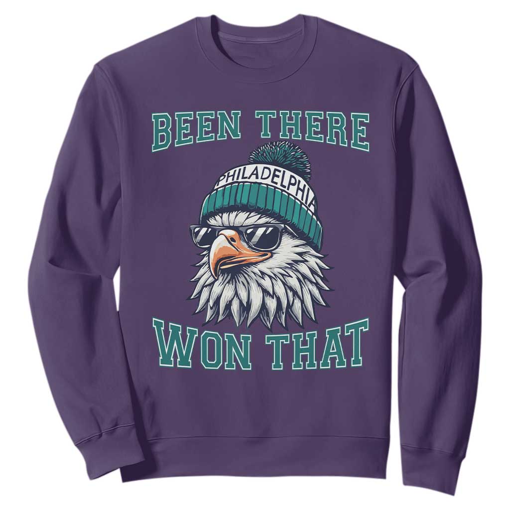 Been There Won That Fierce Eagle Graphic Sweatshirt TS02 Purple Print Your Wear