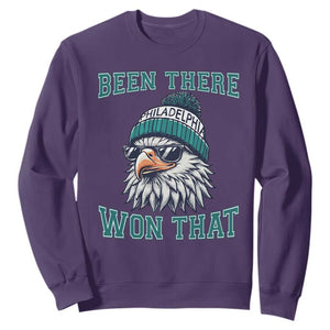 Been There Won That Fierce Eagle Graphic Sweatshirt TS02 Purple Print Your Wear