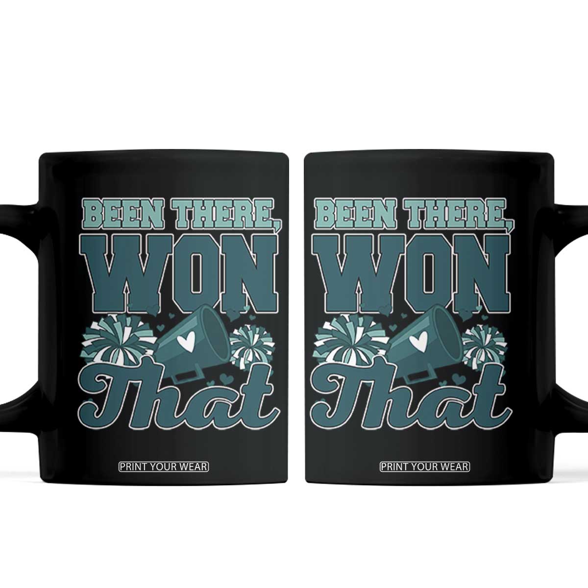 Been There Won That Cheer Spirit Coffee Mug Game Day Champions Sport Fans TS02 Black Print Your Wear
