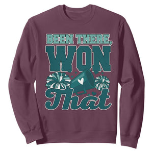 Been There Won That Cheer Spirit Sweatshirt Game Day Champions Sport Fans TS02 Maroon Print Your Wear