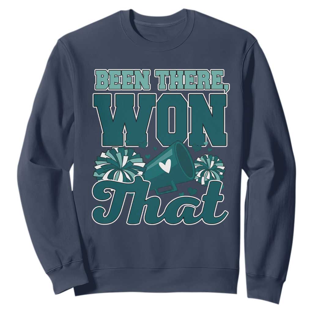 Been There Won That Cheer Spirit Sweatshirt Game Day Champions Sport Fans TS02 Navy Print Your Wear