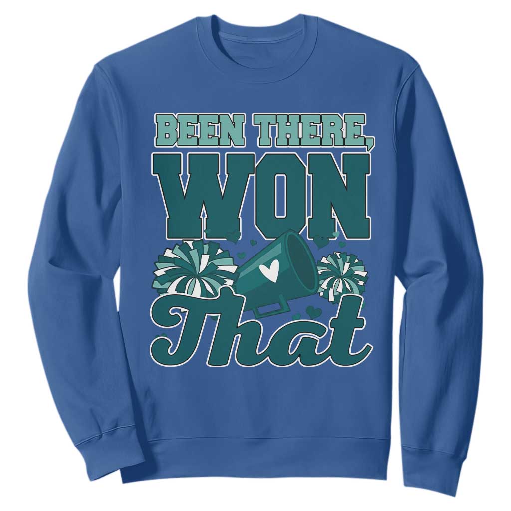 Been There Won That Cheer Spirit Sweatshirt Game Day Champions Sport Fans TS02 Royal Blue Print Your Wear