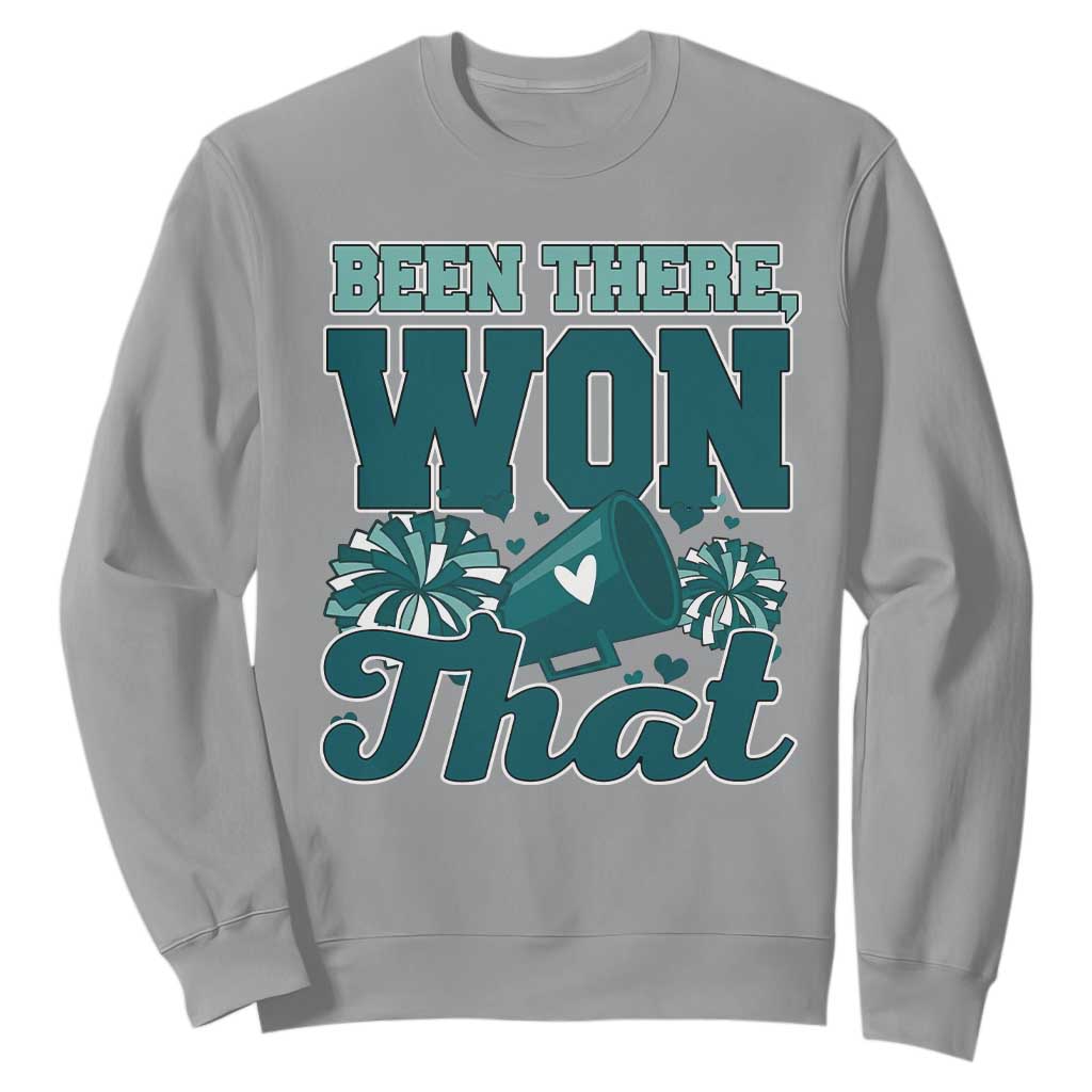 Been There Won That Cheer Spirit Sweatshirt Game Day Champions Sport Fans TS02 Sport Gray Print Your Wear