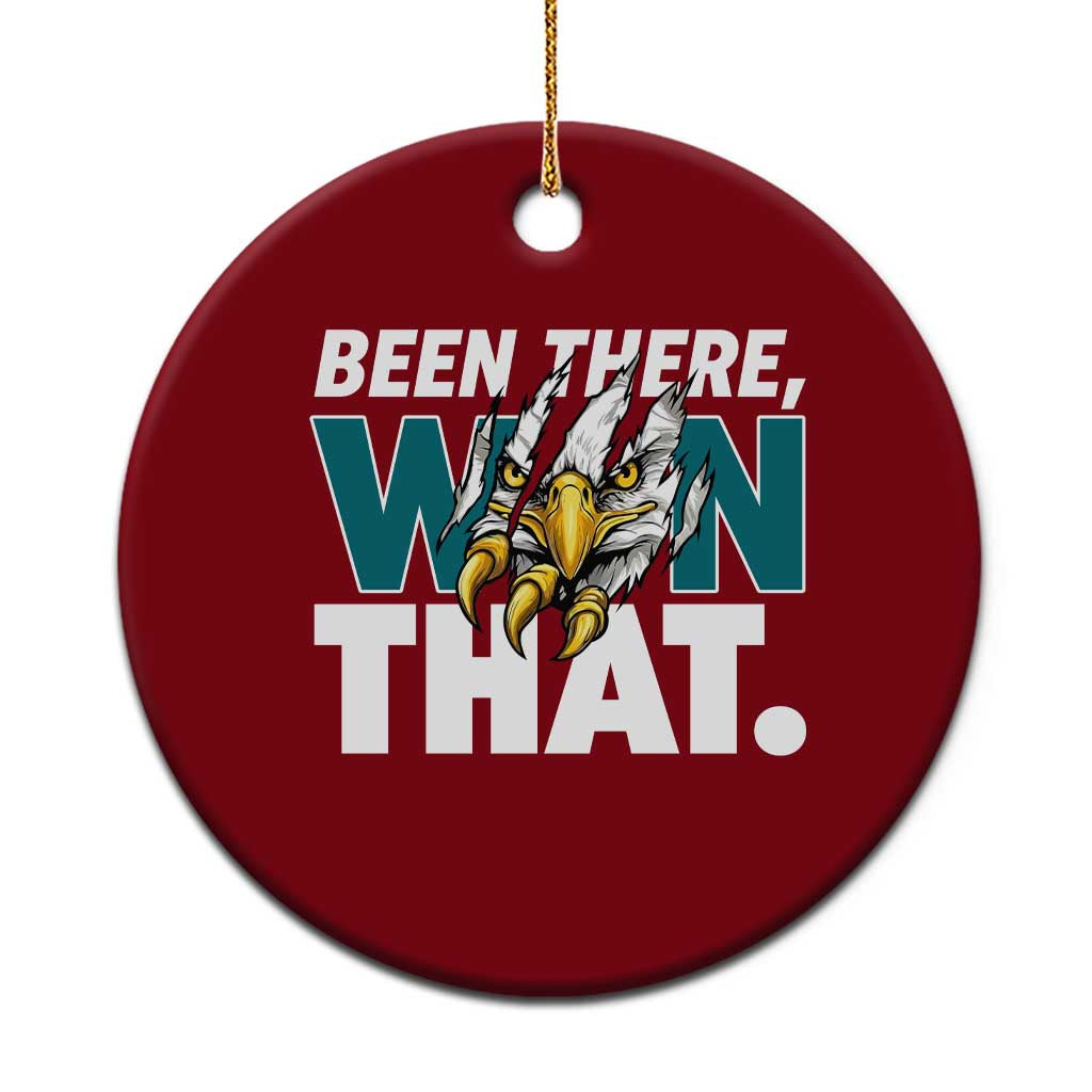 Been There Won That Fierce Eagle Ceramic Ornament Game Day Champions Sport Fans TS02 1pc Red Print Your Wear