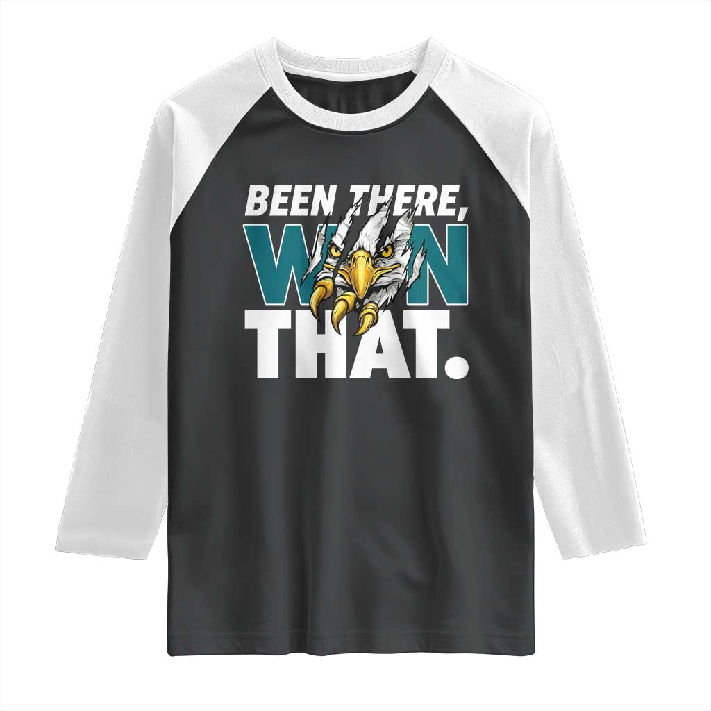 Been There Won That Fierce Eagle Raglan Shirt Game Day Champions Sport Fans TS02 Black White Print Your Wear