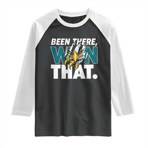 Been There Won That Fierce Eagle Raglan Shirt Game Day Champions Sport Fans TS02 Black White Print Your Wear