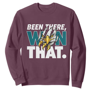 Been There Won That Fierce Eagle Sweatshirt Game Day Champions Sport Fans TS02 Maroon Print Your Wear