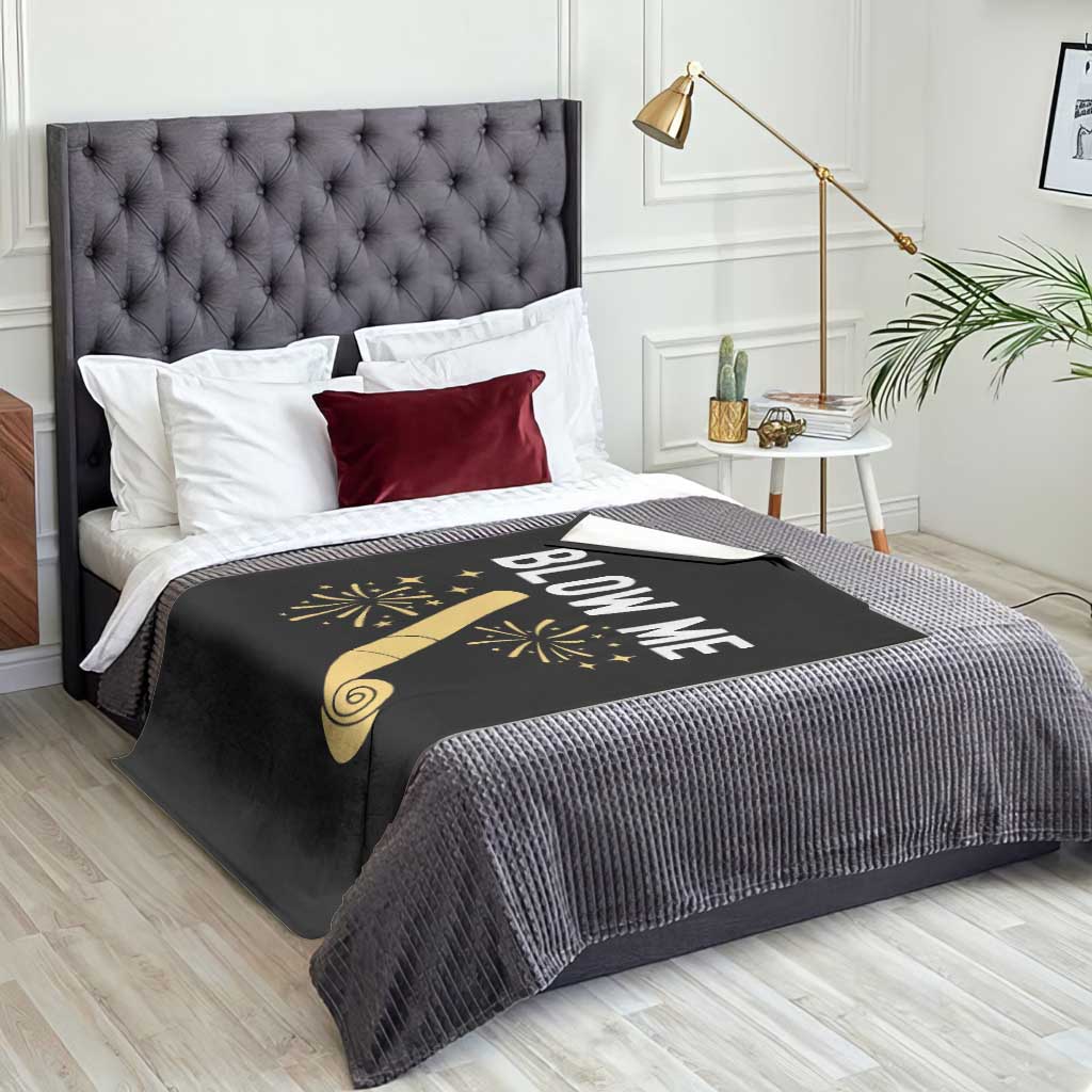 Funny Offensive Blow Me Throw Blanket Adult Humor Party Celebration TS02 Print Your Wear