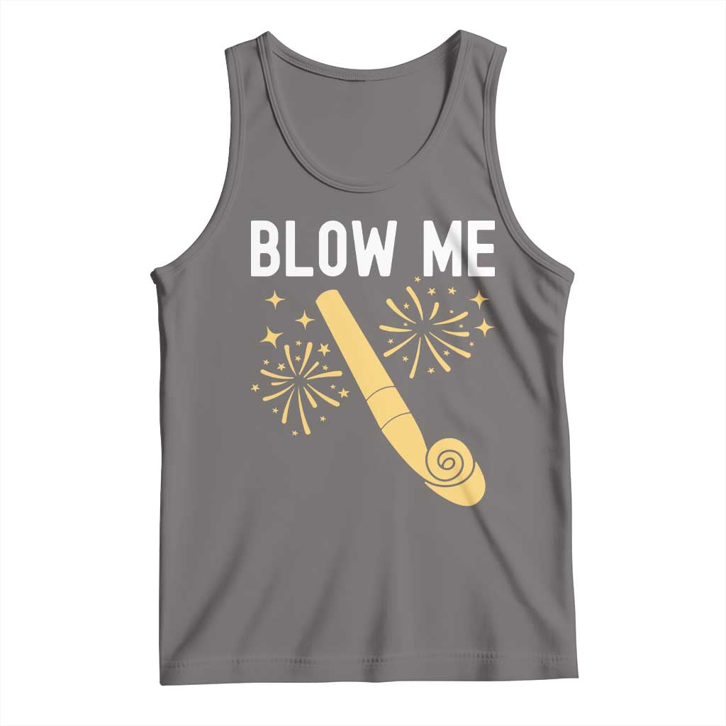 Funny Offensive Blow Me Tank Top Adult Humor Party Celebration TS02 Deep Heather Print Your Wear