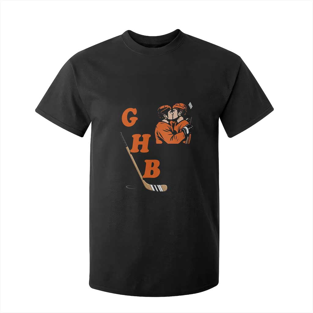 Yeah I Like GHB Gay Hockey Boys T Shirt For Kid LGBTQ Pride Hockey Fan TS02 Black Print Your Wear