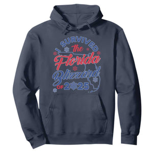 I Survived The Florida Blizzard Of 2025 Hoodie TS02 Navy Print Your Wear