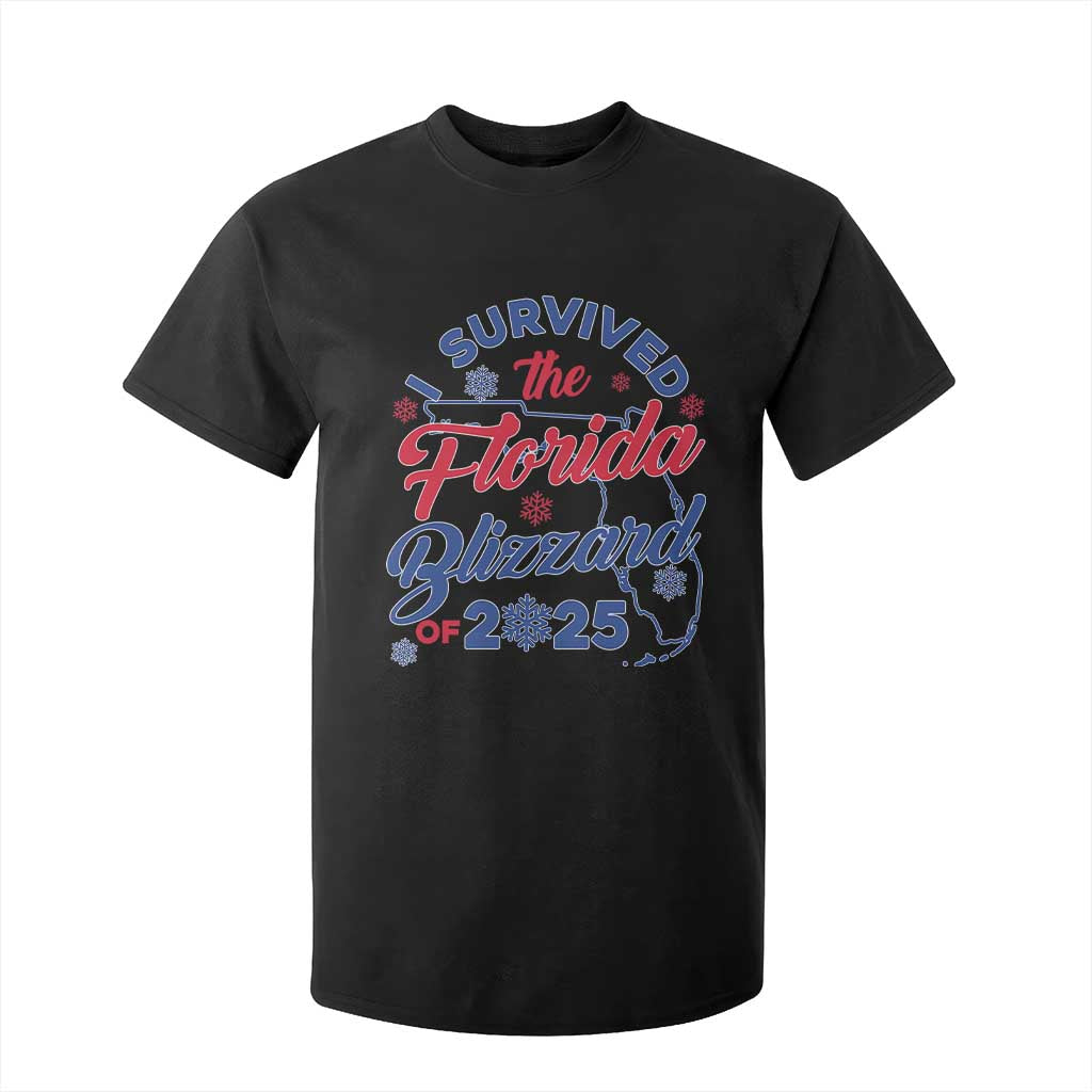 I Survived The Florida Blizzard Of 2025 T Shirt For Kid TS02 Black Print Your Wear