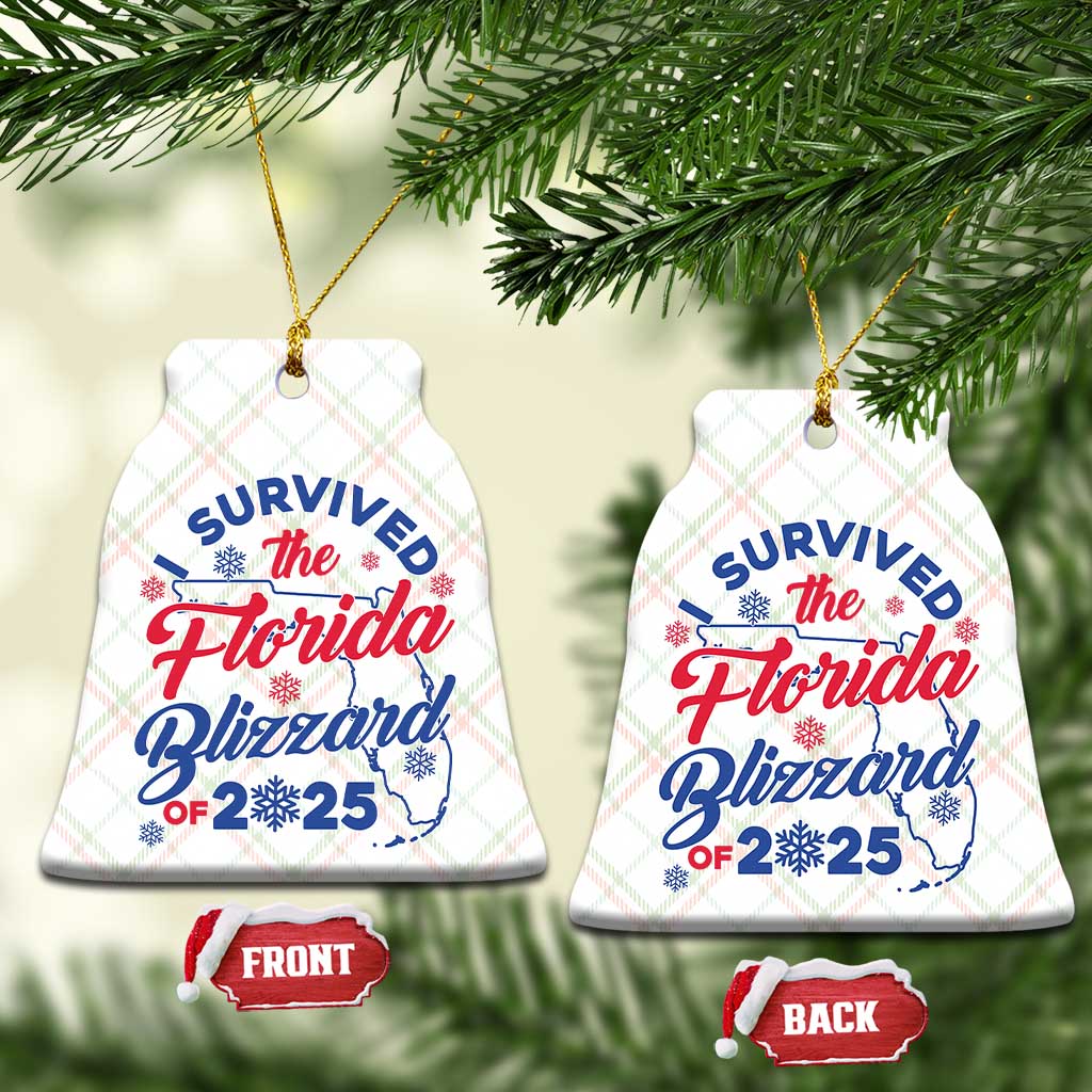 I Survived The Florida Blizzard Of 2025 Ceramic Ornament TS02 Print Your Wear