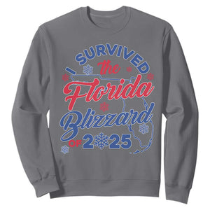 I Survived The Florida Blizzard Of 2025 Sweatshirt TS02 Charcoal Print Your Wear