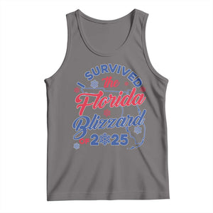 I Survived The Florida Blizzard Of 2025 Tank Top TS02 Deep Heather Print Your Wear