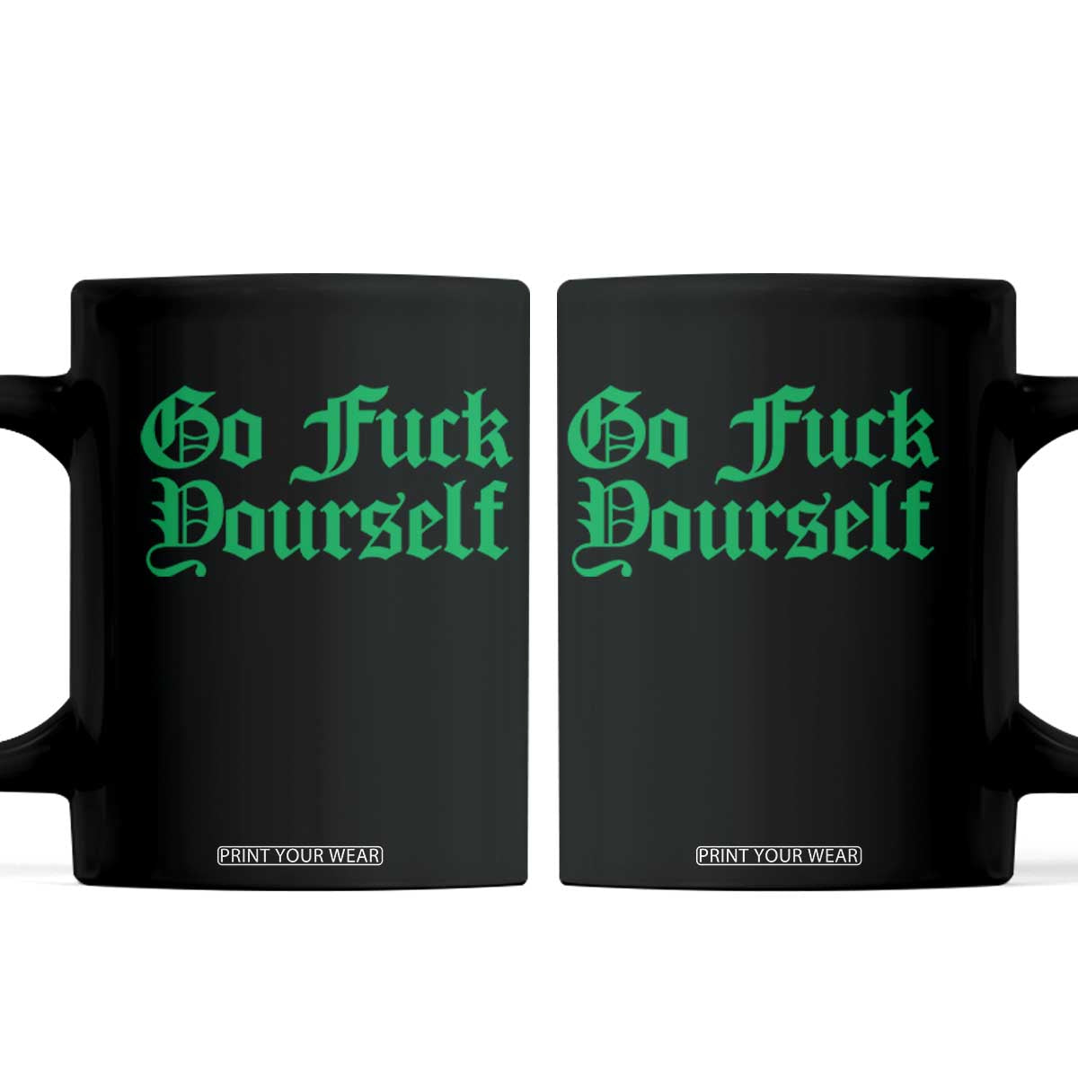Fanone Officer Go F Yourself Coffee Mug Edgy Rebellious Attitude TS02 Black Print Your Wear