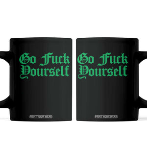 Fanone Officer Go F Yourself Coffee Mug Edgy Rebellious Attitude TS02 Black Print Your Wear