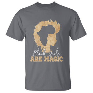 Black History Month T Shirt Black Girls Are Magic Melanin TS02 Charcoal Printyourwear