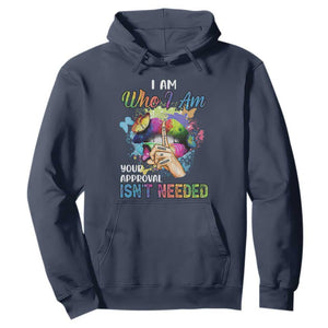 Black History Month Hoodie I Am Who I Am Your Approval Isn't Needed Afro Black Queen TS02 Navy Printyourwear