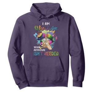 Black History Month Hoodie I Am Who I Am Your Approval Isn't Needed Afro Black Queen TS02 Purple Printyourwear