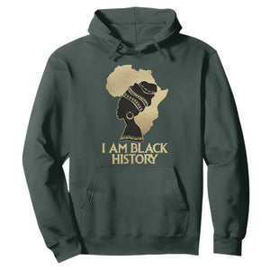 I Am Black History Month Hoodie African American For Womens Girls TS02 Dark Forest Green Printyourwear