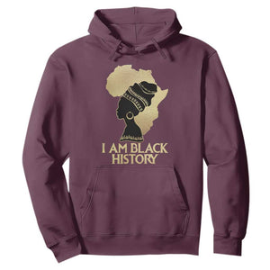 I Am Black History Month Hoodie African American For Womens Girls TS02 Maroon Printyourwear