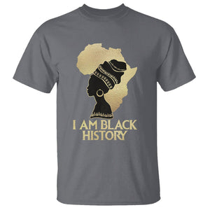 I Am Black History Month T Shirt African American For Womens Girls TS02 Charcoal Printyourwear