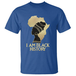 I Am Black History Month T Shirt African American For Womens Girls TS02 Royal Blue Printyourwear