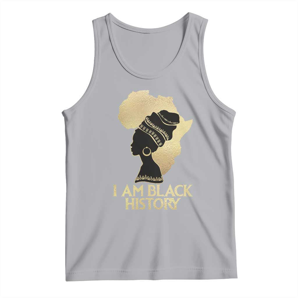 I Am Black History Tank Top Black Girls African American TS02 Athletic Heather Print Your Wear