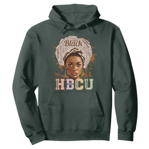 HBCU Hoodie Headstrong Blessed Confident Undaunted Black Educated Graduation TS02 Dark Forest Green Printyourwear